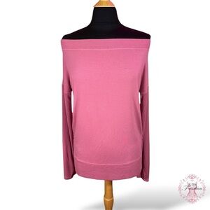 Athleta Off-The-Shoulder Super Soft Yoga Tunic Top MD